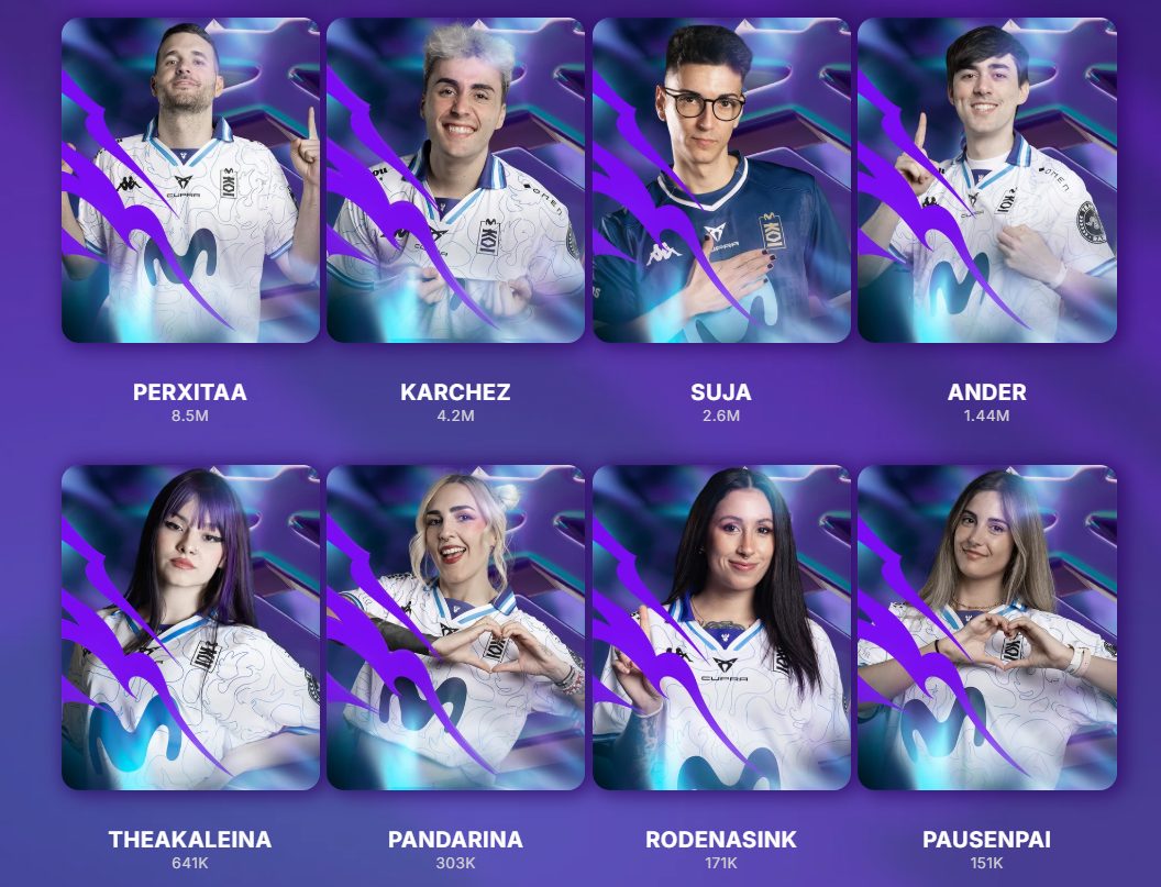 Ilusiona reúne a los talentos de Movistar KOI